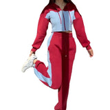 Fongt Women's Clothing 2025 Spring New Fashion Hooded Jacket Casual Pants Set