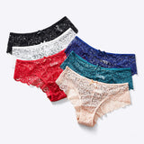 New Lace Panties Breathable Comfort Low Waist Sexy Underpants Female Sexy Seanless Solid Bowknot Lace Briefs Panty-Outfit