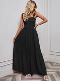 Fongt Shooting 2026 Spring And Summer Sexy Fine Strapping Holiday Beach Long Skirt Swing Skirt