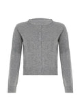 Vintage Button-Up Knit Cardigan-Outfit