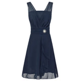 Popular Style Large-Size Bridesmaid Dress Annual Toast Short Dress Dress-Outfit