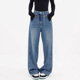 Vintage Blue High Rise Boyfriend Jeans-Outfit