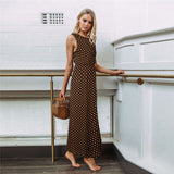 Sleeveless Holiday Print Evening Party
