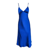 V Neck Sexy Solid Straight Pajamas Party