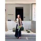 Fongt Atmosphere Is Simple To Wear A Vest Top In The Long And Elegant Temperament Casual Half-Dress Women's Suit