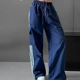 Pocket Side Stripe Sweatpants-Outfit