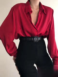 Shirts Office Lady Long Sleeve Casual