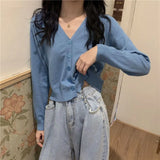 Fongt Coat Long-Sleeved Thin Jacket Autumn 2024 New Korean Version Loose Short With A Small Knit-Outfit