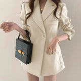 Fongt Jacket Female Summer Thin Korean Version Ins Port Style Retro Khaki Jacket Loose B Small Outside The Tide-Outfit