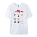 Lamp Print Graphic Tee-Outfit