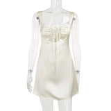 Fongt Summer 2024 New Sexy Bag Of Hips Temperament Strap A-Shaped Dress