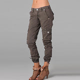 Street Hipster Color Patchwork Pocket Zipper Women's Casual