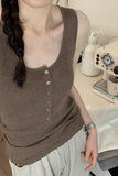 Thin Sling Vest For Women To Wear A New Summer Knitted Sweater Design Sensitive Buckle Slim