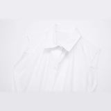 New Spring Style Knot Poplin Shirt Dress 2766924-Outfit