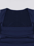 Ruched Scoop Neck Crop Tank Top-Outfit