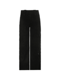Buttoned Straight-Leg Cargo Jeans-Outfit