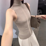 Fongt Aesthetics Multi-Color Design Sense Niche To Wear Comfortable And Thin Fashion Wool-Blend Knitted Vest
