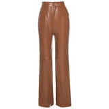 Wide Leg Leather Pants-Outfit