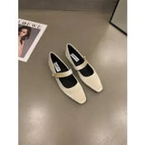 Fongt Retro With Skirt Velvet Mary Jane Women's Shoes Spring 2024 New Evening Wind Gentle Low Heel Single