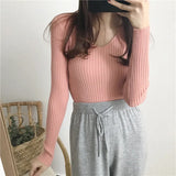 Fongt Long Sleeves Of The Jacket Lady With A Sweater In The Women's Autumn And Winter Blouse Multi-Colored Knitted