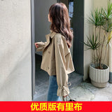 Fongt Short Coat Female 2024 Spring And Autumn New Korean Version Loose And Thin Hot Style Windbreaker Women's Jacket-Outfit