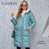 Winter Coats Women Slim Fit Classic Design Long Hooded Thickened Warm Down Jacket Casual Pocket Ladies Parka
