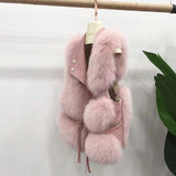 Fur Vest coat women's Lapel sleeveless buckle Slim Fit Teddy coat 2023 high street plush fur one piece