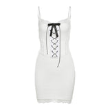 Fongt 2025 New Women's Sexy Hot Babes Slingless High-Waisted Belted With A Hip Dress