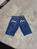 Shorts Y2K Pants Harajuku Hip-Hop Printed Baggy Denim Shorts Summer Neo-Gothic-Outfit