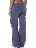 Low Waist Baggy Parachute Cargo Pants-Outfit