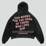 Unisex Hoodie Tops Street Hip Hop Letter Print Pullover Jacket 11281958-Outfit