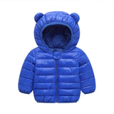 Toddler Boys Jackets Autumn Winter Long Sleeve Hooded Character Pattern Children Outerwear Coats Kids