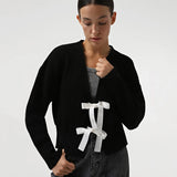 Fongt 2024 Women's French Bow Sweater