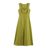 Fongt Homemade New Women's Oceaned T00 Flax Flax Flax Dress 6962030