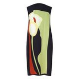 New Spring Dress With Slim Flowers And Slim Breasts-Outfit