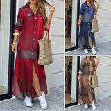 Robe Elegant Button Long Shirt