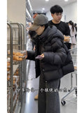 Puff Soft Glutinous Hooded Short Down Jacket Women's Winter New Thick Small Turtle Back Ken Bean Bread Coat-Outfit