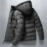 2021 Winter Casual Thick Warm Waterproof Jacket Parkas Men Autumn New Outwear Windproof Hat Hooded Parkas Jacket