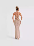 Fongt And Summer Hot New Sexy Trend Bare Back Tsets Coat Ass Long Skirt Knitting Set