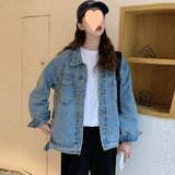 Fongt Style Denim Jacket Women's Versatile Comfort Fall 2024 New Simple Fashion Ins Fashion Jacket Jacket-Outfit