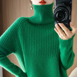 Fongt Sweater Bottom Shirt Women With Qiu Dong New Head Loose Half Draw A Rotator Sleeve Sweater Women's Jacket-Outfit