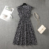 Butterfly Sleeve Ruffles Medium Long Vacation