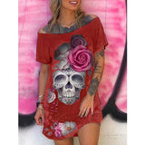 Sleeve Off Shoulder Loose Tank