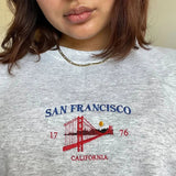 San Francisco Golden Gate Bridge Crewneck Sweatshirt-Outfit