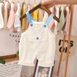 Toddler Baby Boys 6M-4T Kids Summer Romper Solid One-Pieces Sleeveless Casual Jumpsuit 4