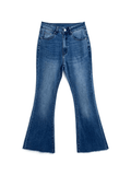 Washed Push Up Flare Leg Jeans-Outfit