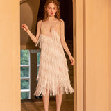 Fongt Wedding Bridesmaids Small Dress Through Sexy Nightclub Black Cane Tux Dress Dress Sling