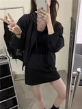 Short Sun Protective Clothing Female Thin Money 2024 Summer New Small Casual Versatile Loose Thin Sun Protective Clothing Coat-Outfit
