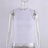 Fongt Summer New Slim Short Sexy Slim Vest-Outfit