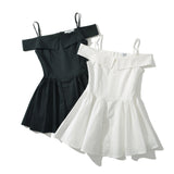 New Style Of Sweet Wind In Early Spring Has A Slim Collar And Shows A Thin Solid Color Halter Skirt.-Outfit